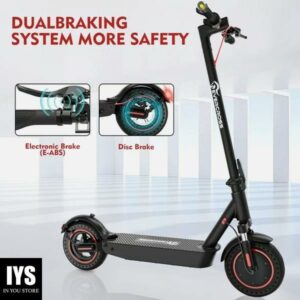 EVERCROSS Electric Scooter, 10'' Solid Tires, 22 Miles Long Range Max Speed 19MPH