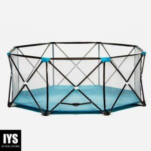 Regalo My Play Portable Play Yard Indoor and Outdoor, Teal, 8-Panel, Portable, Unisex