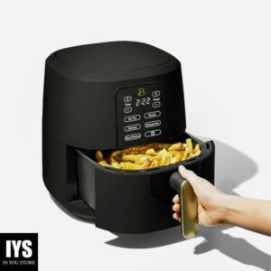 Beautiful 6 Quart Touchscreen Air Fryer, Black Sesame by Drew Barrymore