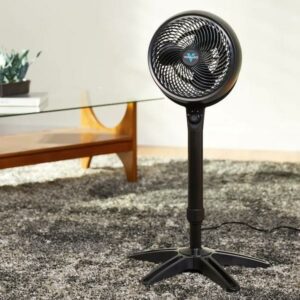 Vornado 9-in 120-Volt 3-Speed High Velocity Indoor Black Pedestal Fan