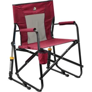 GCI Outdoor Freestyle Rocker Mesh Chair(Color: Heathered Red/Black)
