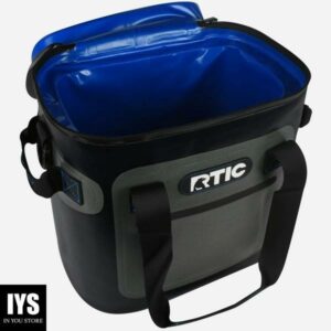 RTIC Soft Cooler 20 Can, Insulated Bag Portable Ice Chest Box - Blue Gray