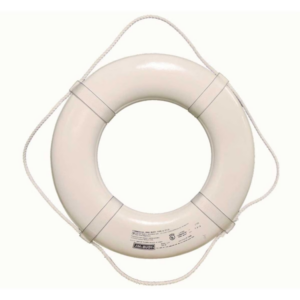 Cal-June - 19 Inch USCG Life Ring - White