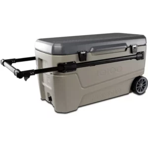 Igloo MaxCold Glide 110 qt Full-Size Wheeled Cooler-Color: Brown Dark 01-Volume: 110 Qt