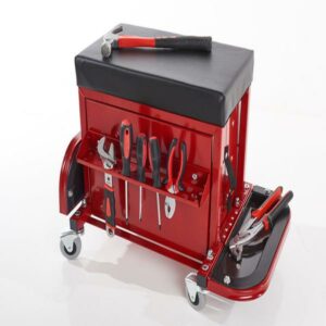 Rolling Toolbox Stool by Sharper Image