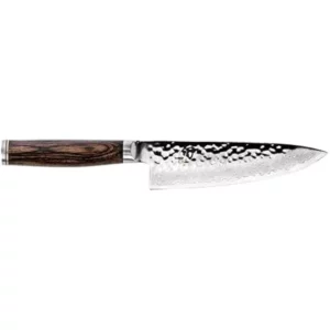Shun Cutlery Premier 6”, Small, Nimble Blade, Ideal for All-Around Food Preparation, Authentic, Handcrafted Japanese, Professional Chef Knife-6 inch-Brown