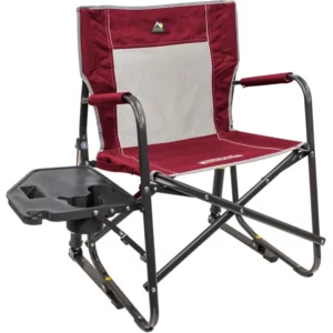‎GCI Outdoor Freestyle Rocker Chair with Side Table(Color: Cinnamon)