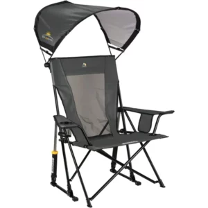 GCI Outdoor SunShade Comfort Pro Rocker Chair(Color: Pewter/Black)