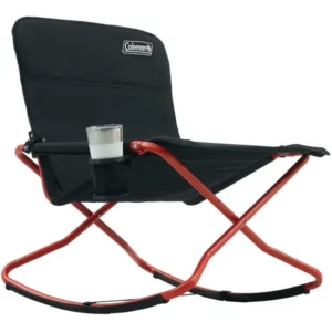 Coleman Cross Rocker Outdoor Rocking Chair(Color: Black)