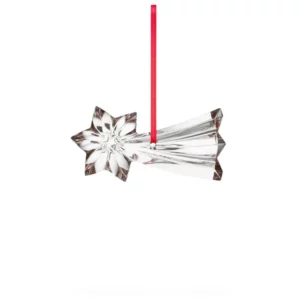 Baccarat Crystal 2024 Shooting Star Ornament, Clear  -W: 3.6" H: 1.5"