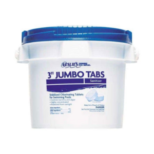 Leslie's - 3 in Jumbo Chlorine Pool Tabs - 10 lbs Bucket