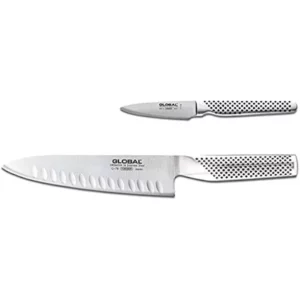 Global 2 Piece Knife Set, 2.3-Color:Silver-Size: 7.5"