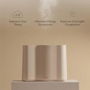 Vitruvi Cloud Humidifier for Bedroom | Large Humidifier Up to 600 sq ft | Cool Mist Humidifiers for Bedroom Quiet | Baby Adults Ultrasonic Humidifiers | 24 Hr Run Time | Humidifiers for Baby - Oat