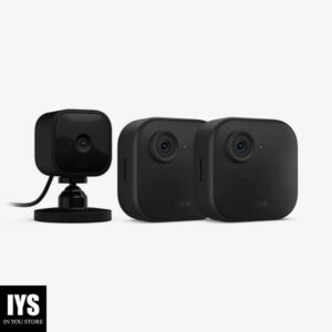 Blink Outdoor 4 (4th Gen) + Blink Mini   Smart security camera   2 camera system + Mini (Black)
