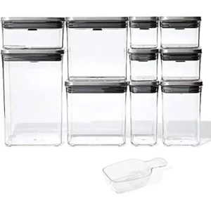 OXO SteeL 12-Piece POP Container Set-Style: 12pc Set-Color:Grey