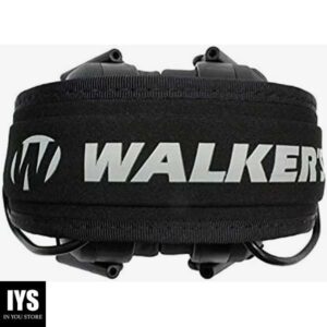 Walker's Razor Slim Shooter Electronic Hunting Folding Hearing Protection Earmuffs with 23dB Noise Reduction and Sound Amplification, Black, 3 Pack