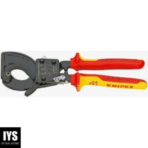 KNIPEX Ratcheting Cable Cut-1000V Insulated