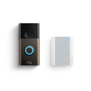 Ring Video Doorbell - Venetian Bronze + Chime Bundle