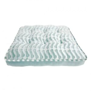 Arlee Pet Products Bella Orthopedic Waterproof Mattress Mineral Blue Bones( Large: 42 x 36 x 8)