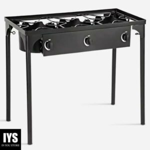 Goplus Portable Propane 225,000-BTU 3 Burner Gas Cooker Outdoor Camp Stove BBQ