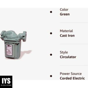 Taco 0011-F4 1/8-HP Cast Iron Cartridge Circulating Pump