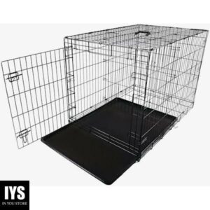 M-Pets Voyager 1-Door Folding Dog Crate, 42" L X 28" W X 30" H