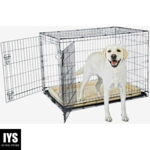 Animaze 2-Door Folding Dog Crate, 42.8" L x 28.7" W x 30.3" H