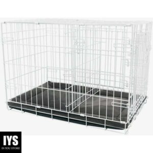 EveryYay White 2-Door Dog Crate, 24" L X 17" W X 19" H