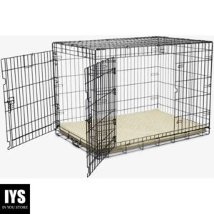 EveryYay Going Places 2-Door Folding Dog Crate, 43.2" L X 28.5" W X 30.7" H