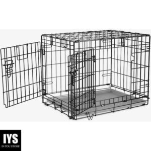 EveryYay Going Places 2-Door Folding Dog Crate, 24.8" L X 17.9" W X 19.5" H