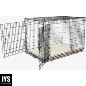 EveryYay Going Places 2-Door Folding Dog Crate, 49.1" L X 30.5" W X 32.6" H