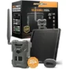 SPYPOINT Flex-M Solar Bundle - Cellular Trail Camera, Best Value in Hunting Accessories, No WiFi Needed & GPS-Enabled, Night Vision, Dual-Sim LTE Connectivity, IP65 Water-Resistant - FLEX-M - Solar Bundle
