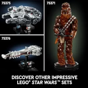 LEGO Star Wars: A New Hope Millennium Falcon 25th Anniversary Buildable Starship Model, Collectible Star Wars Home Décor, Building Set for Adults, Gift Idea for Star Wars Fans, 75375 -Multicolor