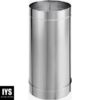 DuraVent 6DBK-48SS DuraBlack Stainless Steel Single-Wall Pipe, 6" Diameter, 48" Length