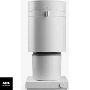 Fellow Opus Conical Burr Coffee Grinder - All Purpose Coffee Grinder Electric - Matte White