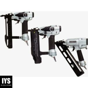 Metabo HPT 3-Piece Finish/Trim Nailer Combo Kit | Pro Preferred Brand of Pneumatic Nailers Includes NT50AE2 Brad Nailer + NT65MA4 Nailer + N3804AB3 Stapler | KITNT506538M
