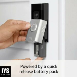 Ring Battery Doorbell Plus with Ring Stick Up Cam Battery, Black