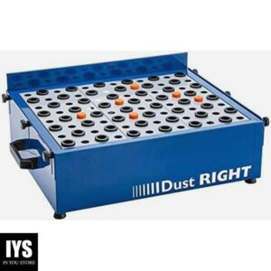 Rockler Downdraft Table - Orange Material Stops Woodworking Table - Metal Dust Collector w/Durable Powder-Coat Finish - Adjustable Rubber Feet Provides Firm Footing