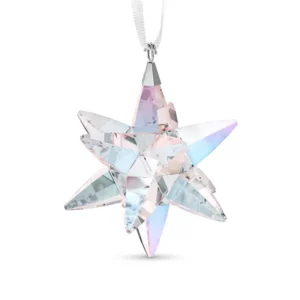 Swarovski 2024 Classic Medium Star Shimmer Ornament -1 7/8" x 2 1/2" x 1 7/8"