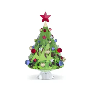 Swarovski 2024 Holiday Cheers Tree Sculpture -H: 3.1" x W: 2"