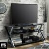 Whalen Xavier 3-in-1 Television Stand for TVs up to 70", Black