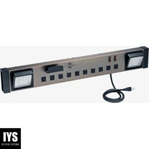 Vollt Kiing 10-Outlet Heavy-Duty Power Station with 2 USB Ports and LED Worklights