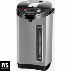 Chefman Electric Hot Water Pot Urn w/Auto & Manual Dispense Buttons, Safety Lock, Instant Heating for Coffee & Tea, Auto-Shutoff/Boil Dry Protection, Insulated Stainless Steel, 5.3L/5.6 Qt/30+ Cups