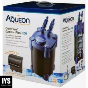 Aqueon QuietFlow Canister Filter 200 GPH, For Up to 55 Gallon Aquariums