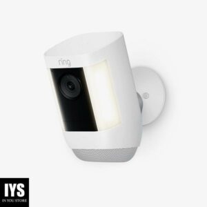 Ring Spotlight Cam Pro, Battery | 3D Motion Detection, Two-Way Talk with Audio+, and Dual-Band Wifi (2022 release) - White