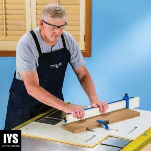 Rockler Table Saw Small Parts Crosscut Sled - Table Saw Sled Kit Includes Blade Guard, Miter Track Stop