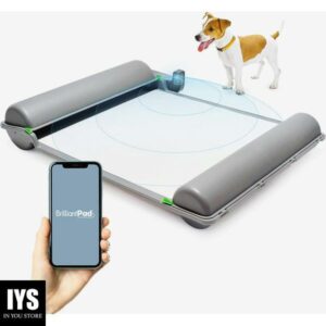 BrilliantPad Smart Indoor Dog Potty | Self Cleaning Puppy Pee Pad Potty Training & AI Health Monitoring Housebreaking Litter Box for Small Dogs. 1 Odor Control Pee Pad Roll & App Incl