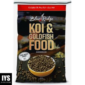 Blue Ridge Fish Food [25lb], Cool Water Wheat Formula Floating 3/16" Pellet, Koi and Goldfish