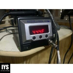Aoyue 9378 Pro Series 60 Watt Programmable Digital Soldering Station - ESD Safe, includes 10 tips, C/F switchable, Configurable Iron Holder, Plug-in Spare Heating Element