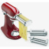 KitchenAid KSMPRA Stand Mixer Attachment Pasta Roller & Cutter, 3-Piece Set, Stainless Steel